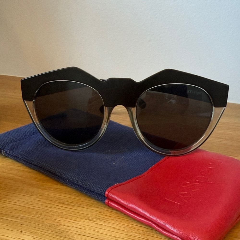 Le Specs Black and Gray Sunglasses Neo Noir 1502093